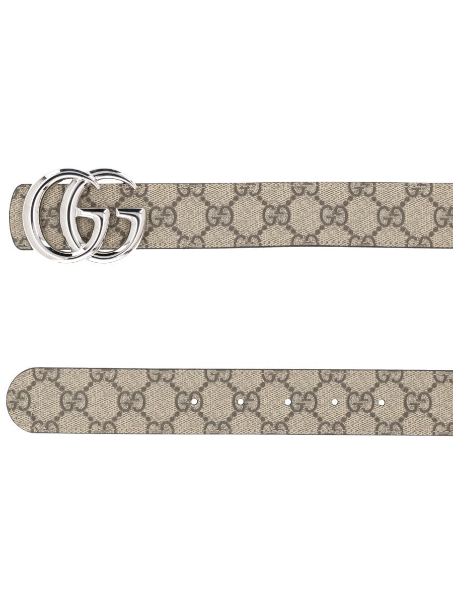 Gucci Women's Reversible Belt GG Marmont Multicolor