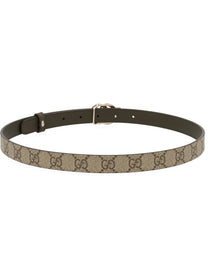 Gucci Women's Reversible Belt GG Marmont Brown