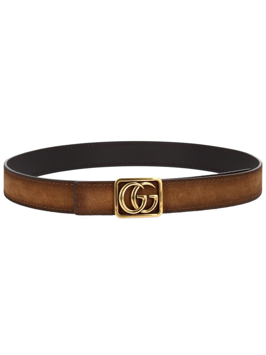 Gucci Men's Reversible Belt GG Marmont Black