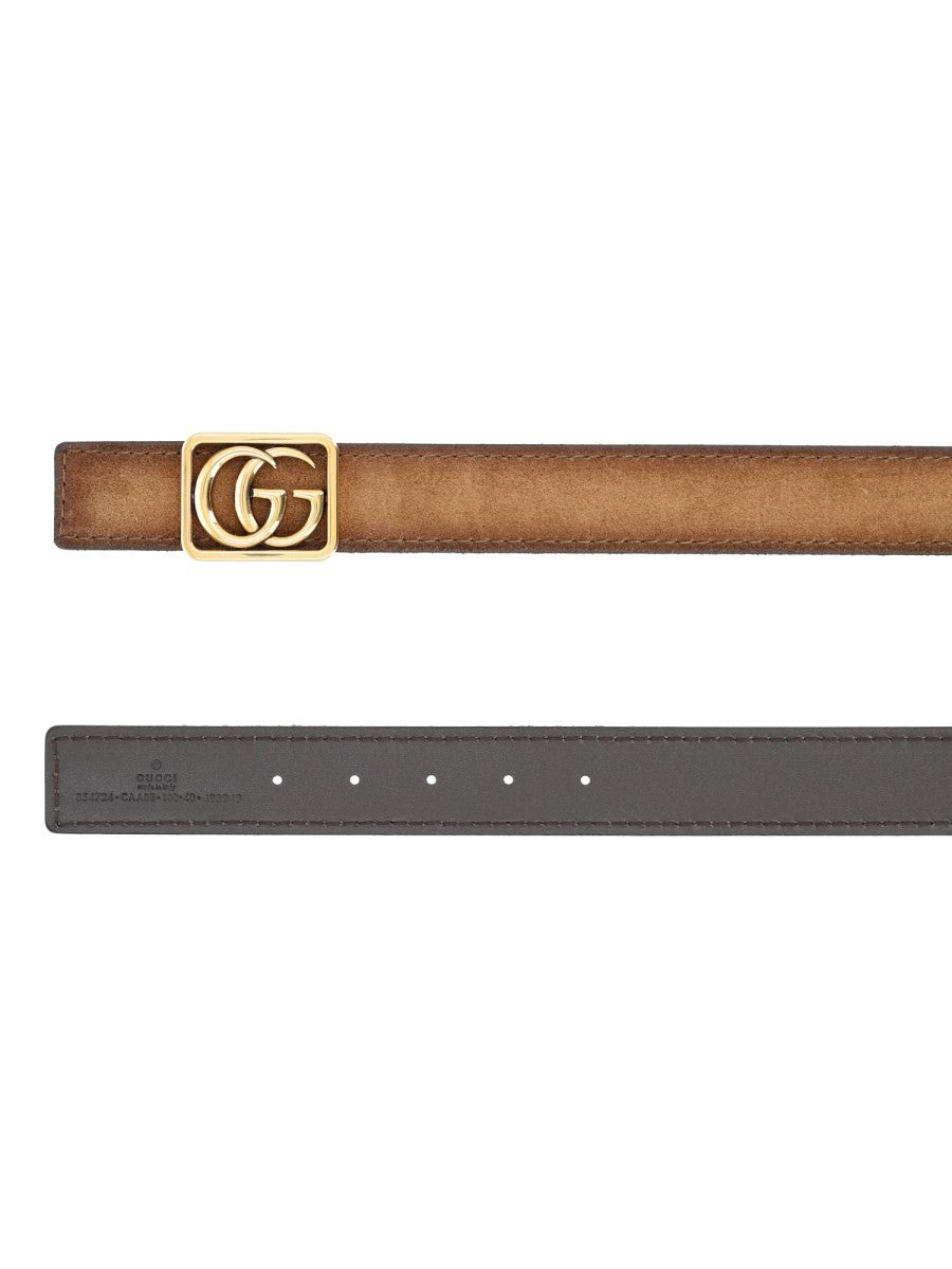 Gucci Men's Reversible Belt GG Marmont Black
