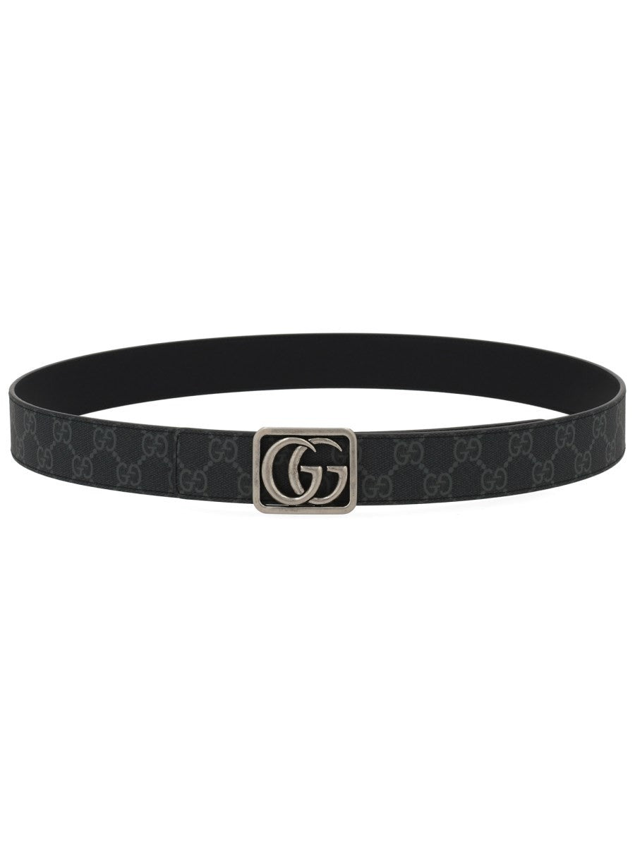 Gucci Men's Reversible Belt GG Marmont Black