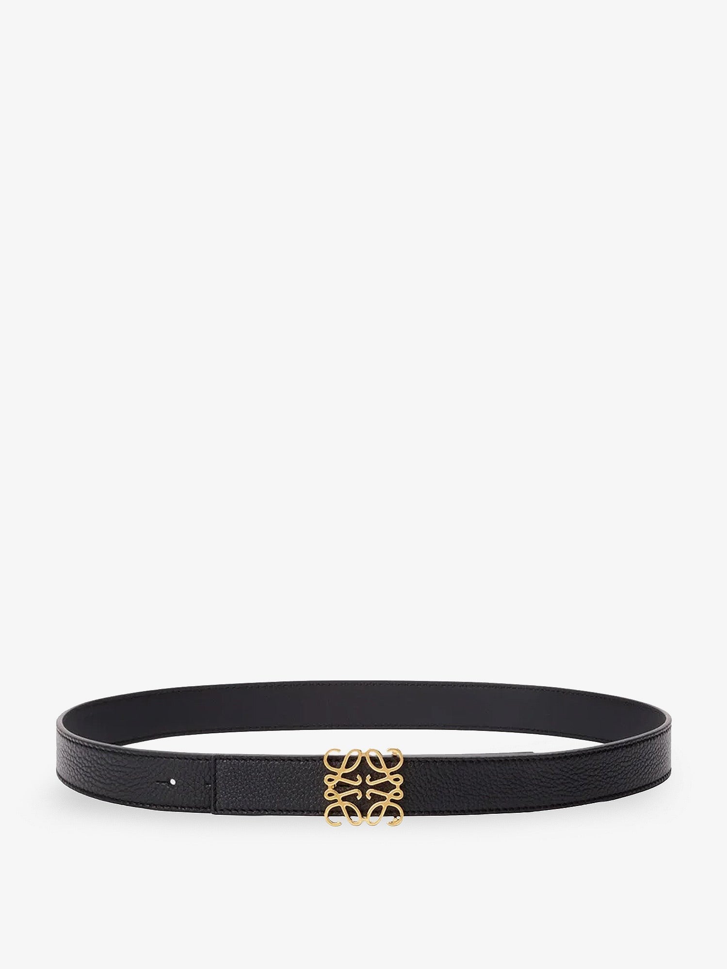 Loewe Women's Reversible Belt in Soft Leather Black
