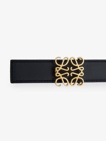Loewe Women's Reversible Belt in Soft Leather Black
