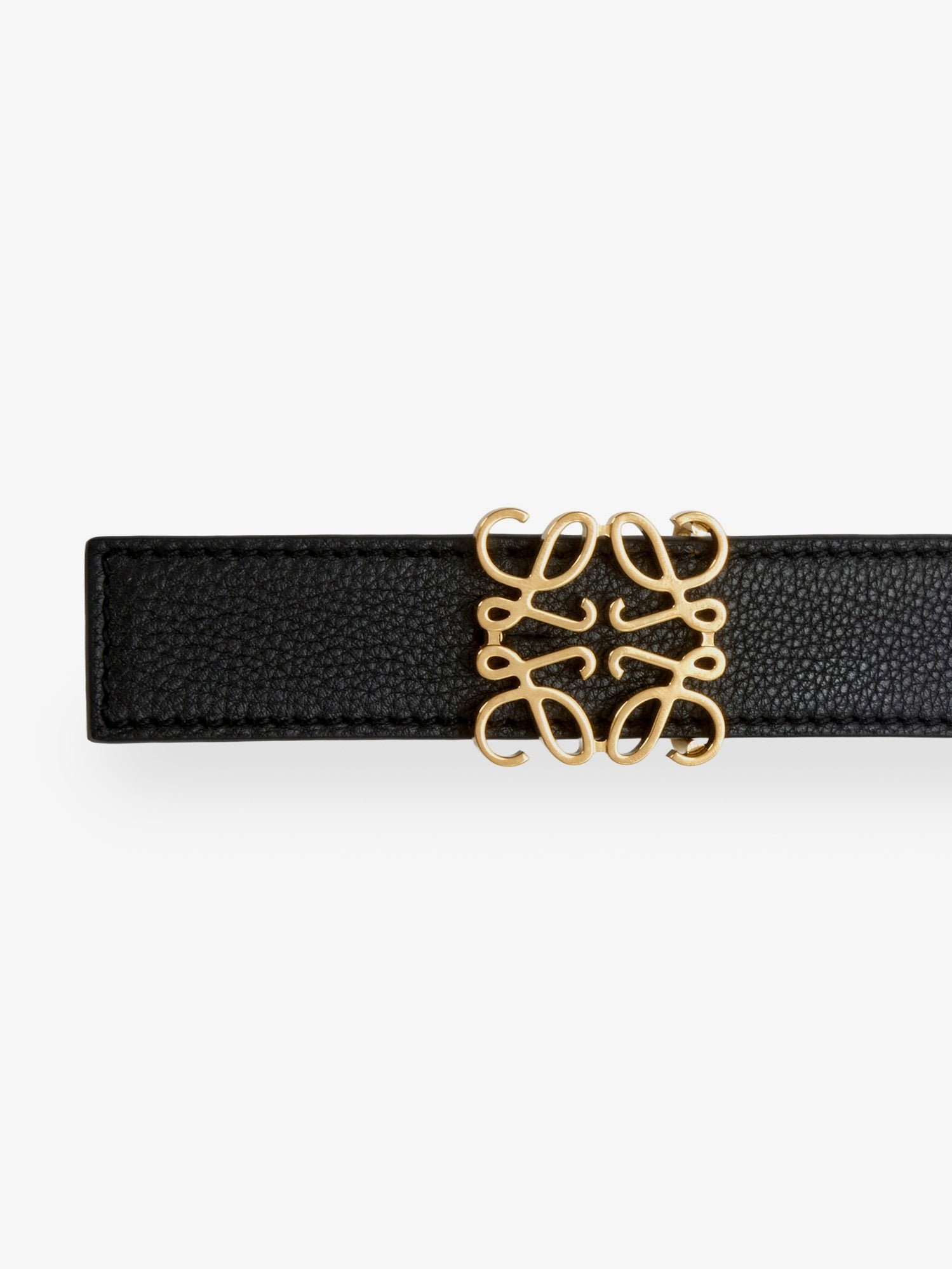Loewe Women's Reversible Belt in Soft Leather Black