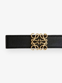 Loewe Women's Reversible Belt in Soft Leather Black