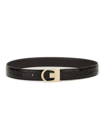 Saint Laurent Women's Reversible Belt Black