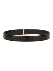 Saint Laurent Women's Reversible Belt Black
