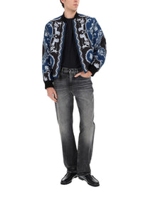Versace Men's Reversible Bomber Jacket Black