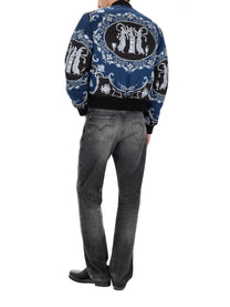 Versace Men's Reversible Bomber Jacket Black
