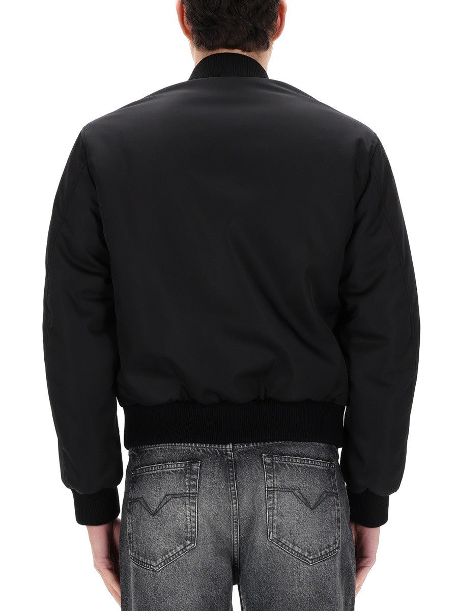 Versace Men's Reversible Bomber Jacket Black