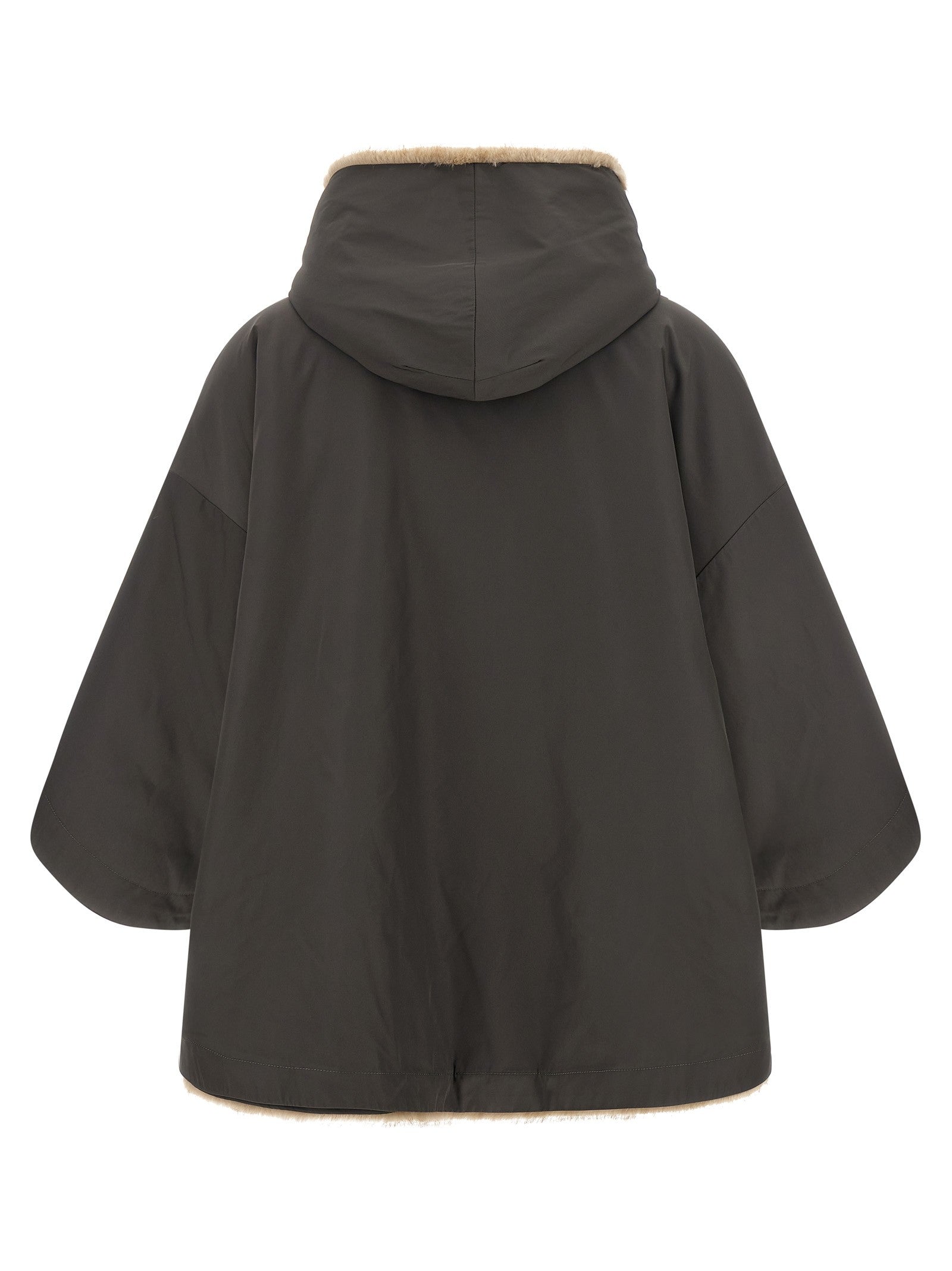 LOU ANDREA Reversible Cape Grey