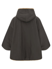 LOU ANDREA Reversible Cape Grey