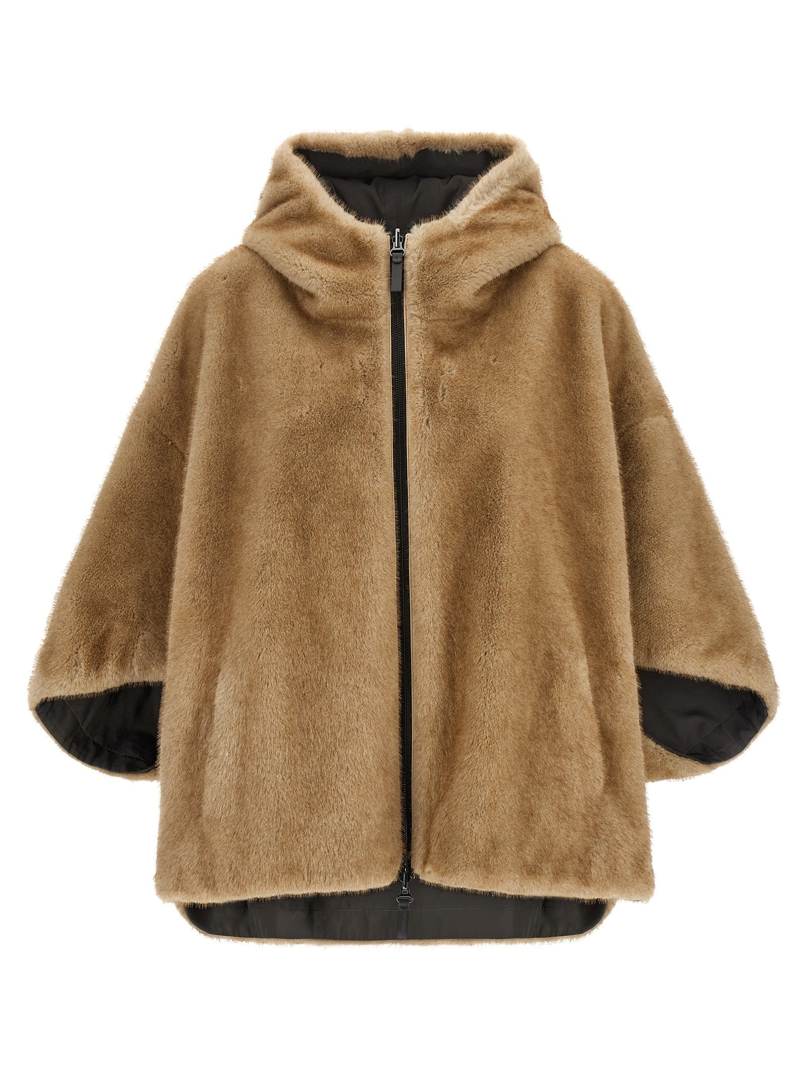 LOU ANDREA Reversible Cape Grey