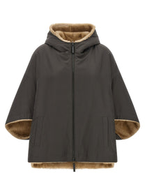 LOU ANDREA Reversible Cape Grey
