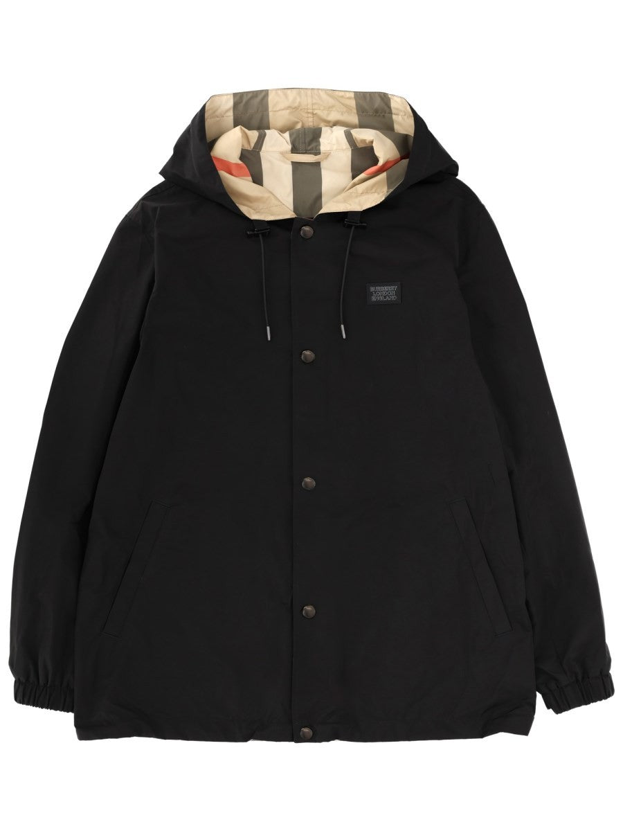Burberry Men's Reversible Check Jacket Black