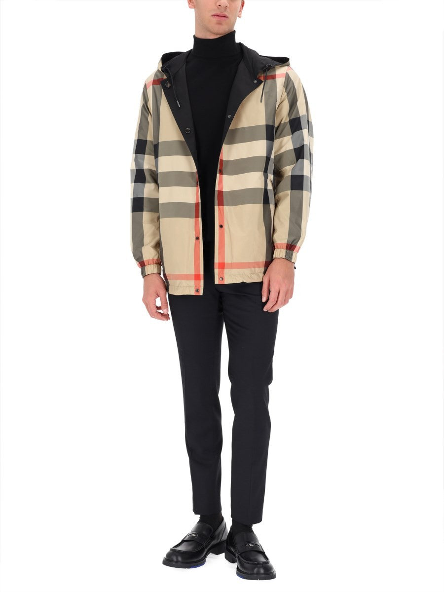 Burberry Men's Reversible Check Jacket Black