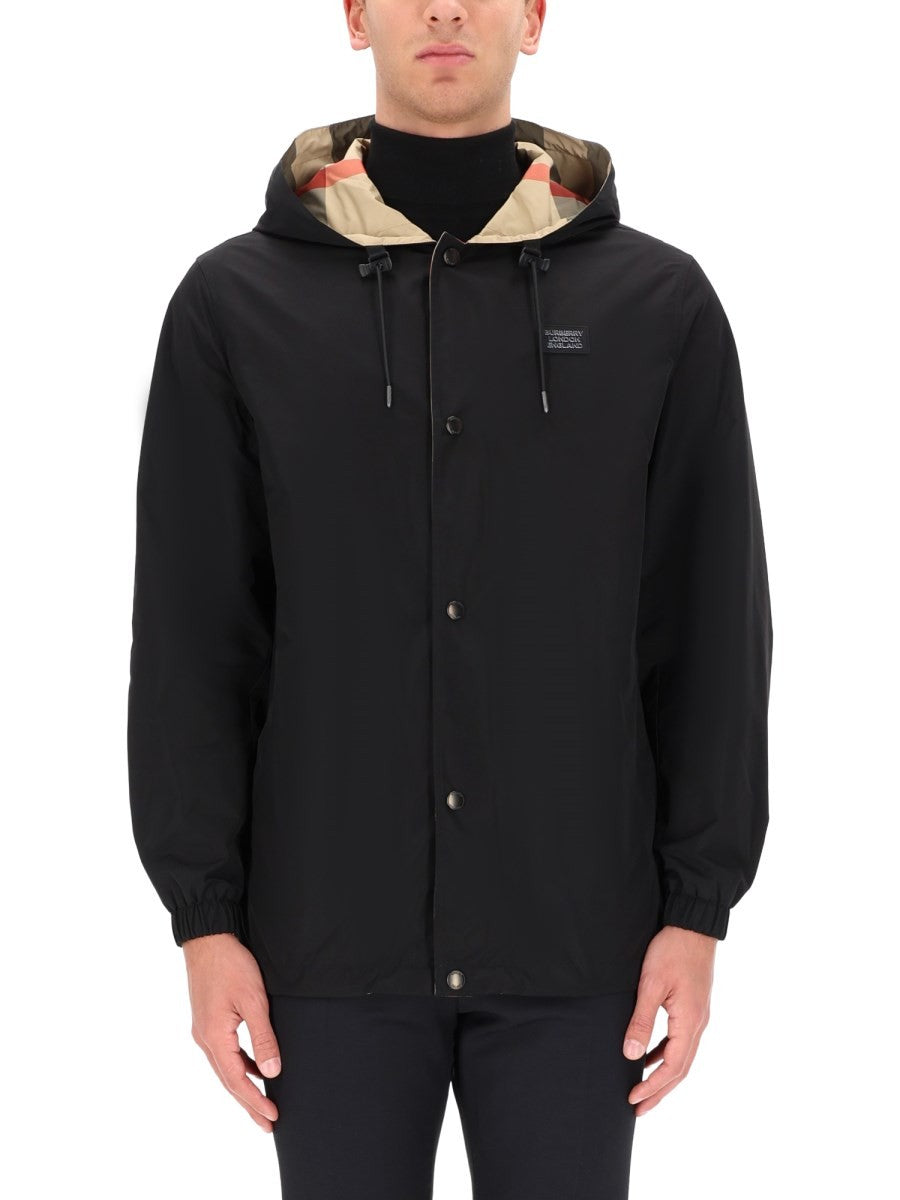 Burberry Men's Reversible Check Jacket Black