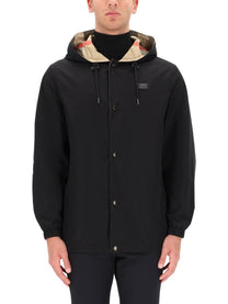 Burberry Men's Reversible Check Jacket Black