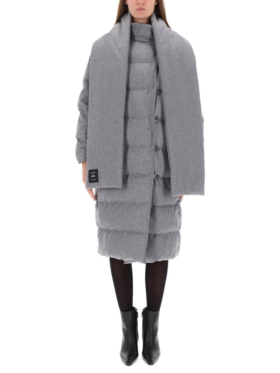 BOSS Women's Reversible Coat Grey