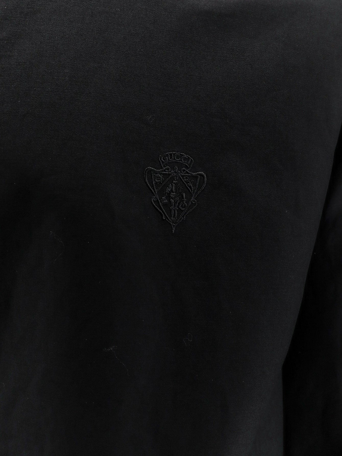 Gucci Men's Reversible Cotton and GG Nylon Jacket Black
