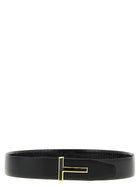 Tom Ford Reversible Crocodile Belt Black, view 2