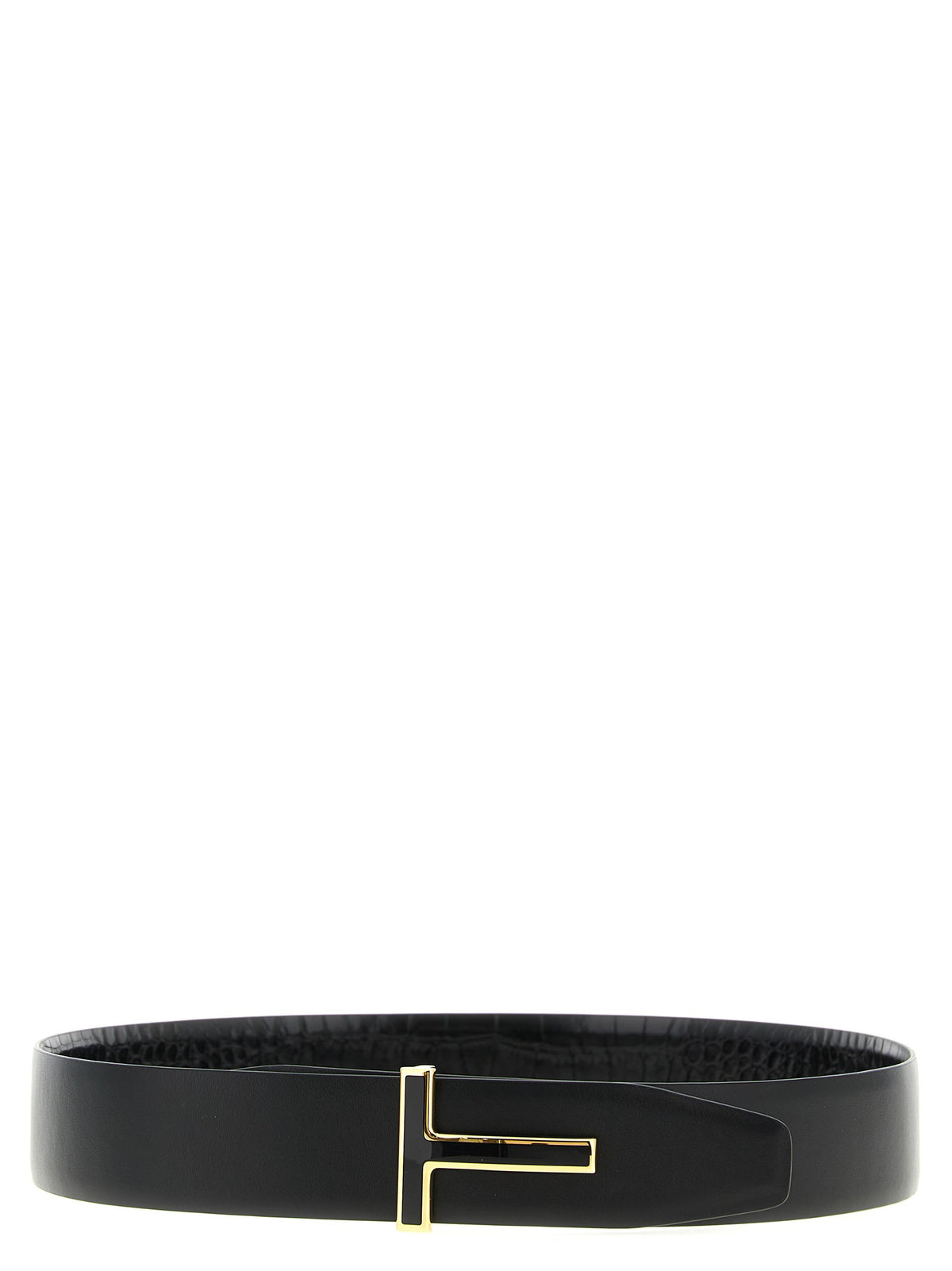 Tom Ford Reversible Crocodile Belt Black, view 2