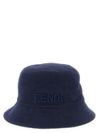 Fendi Reversible Denim Bucket Hat Blue