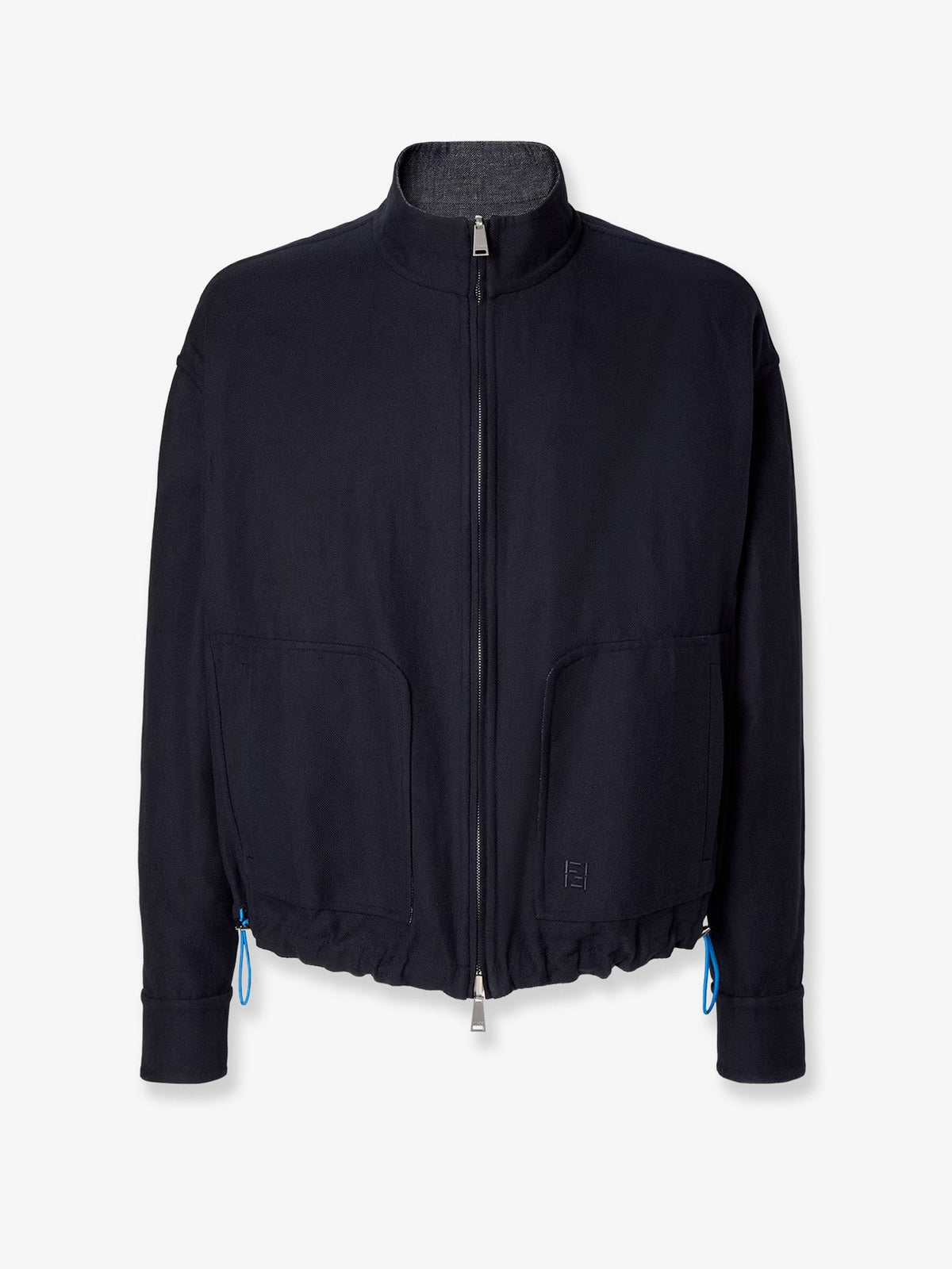 Fendi Men's FF Selleria Reversible Blouson Blue, view 3