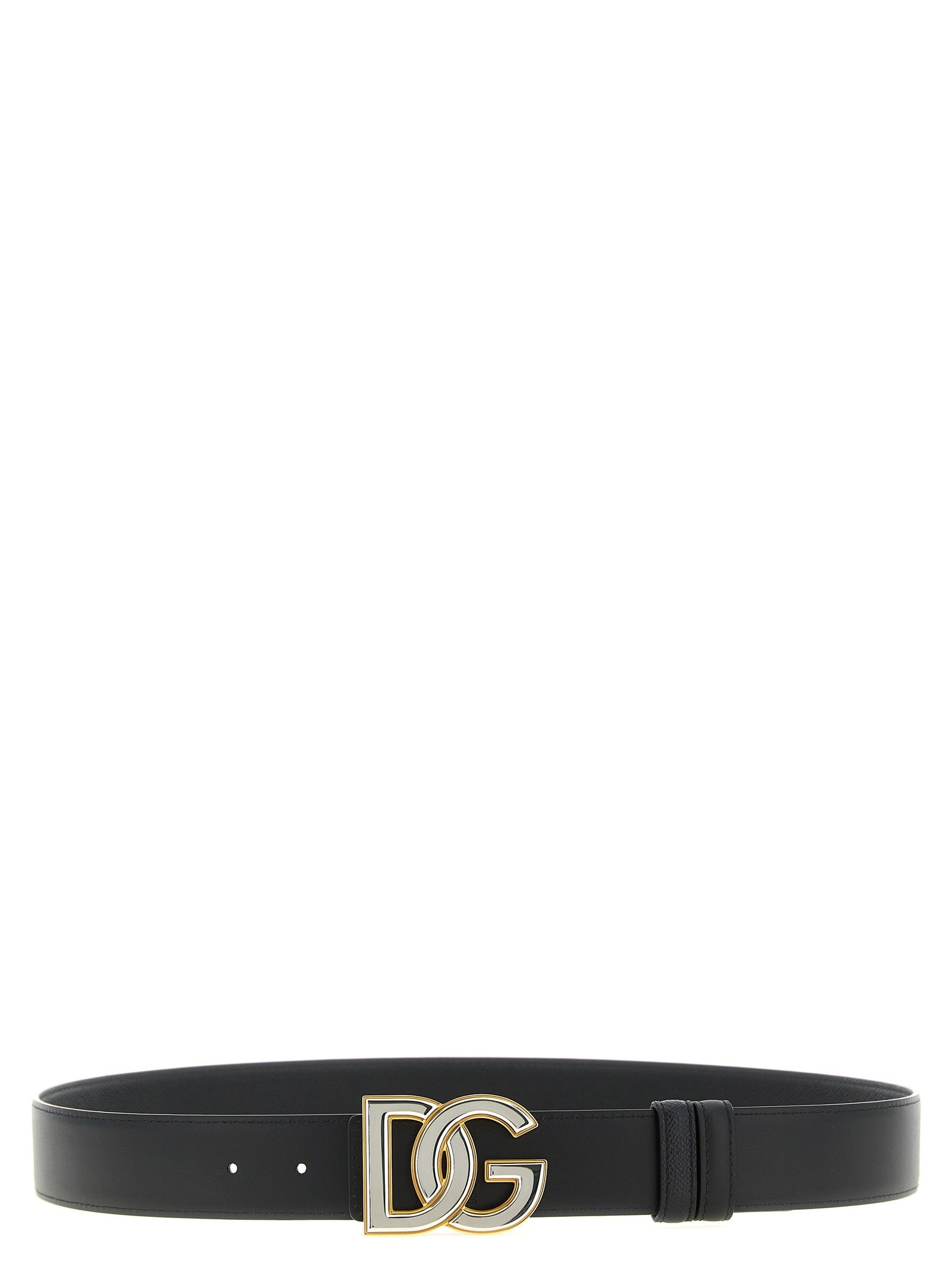 Dolce &amp; Gabbana Reversible DG Cross Belt Black