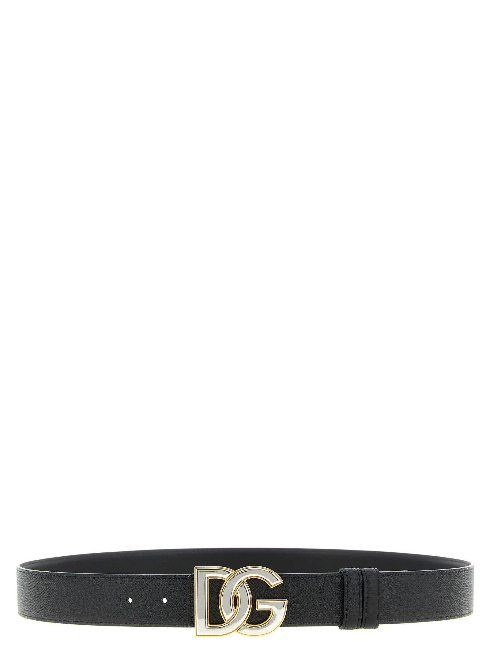 Dolce &amp; Gabbana Reversible DG Cross Belt Black