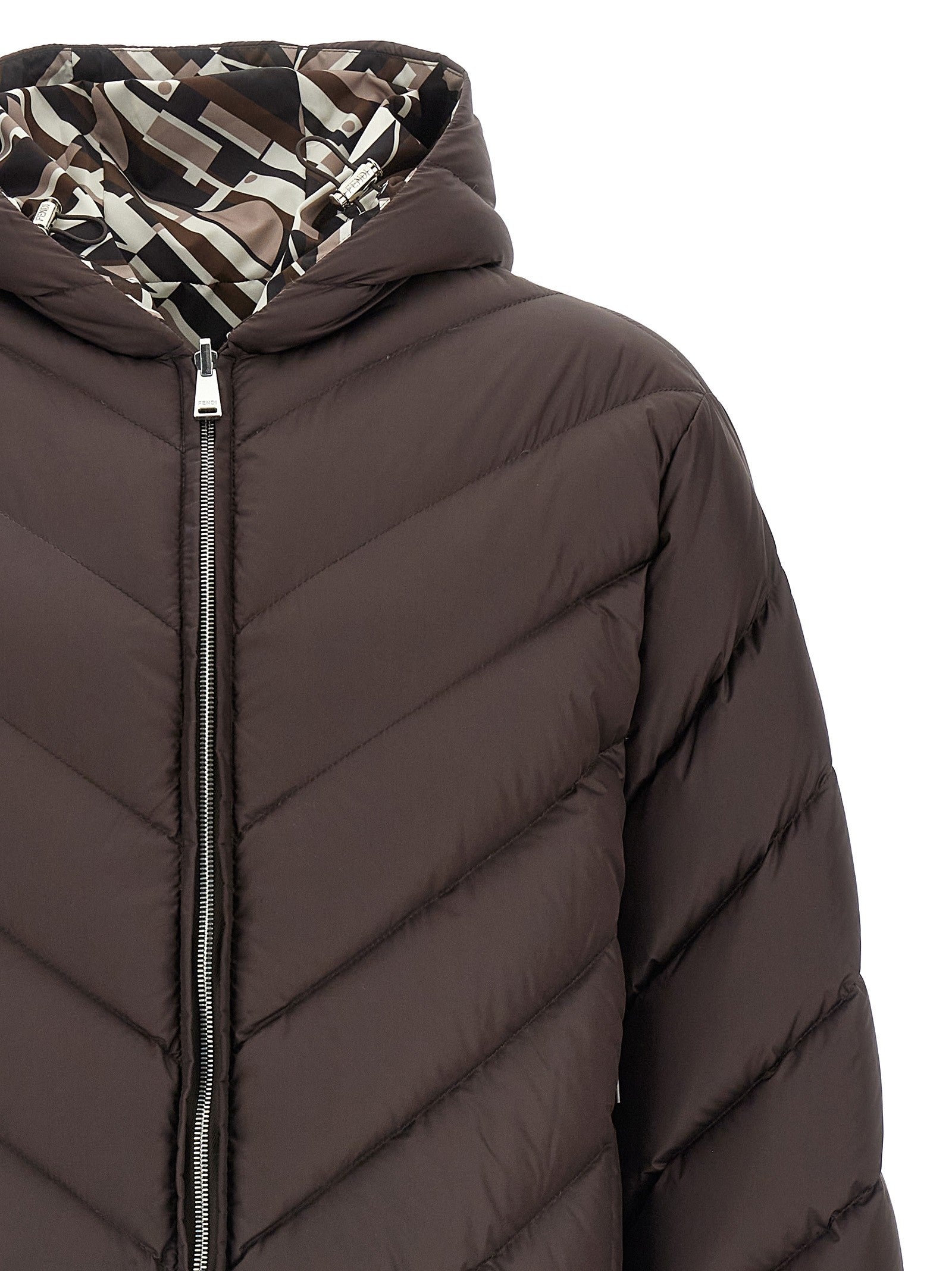 Fendi Reversible Down Jacket Gold