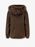 Valentini 1972 Women's Reversible Faux Fur Parka Jacket Brown, view 2