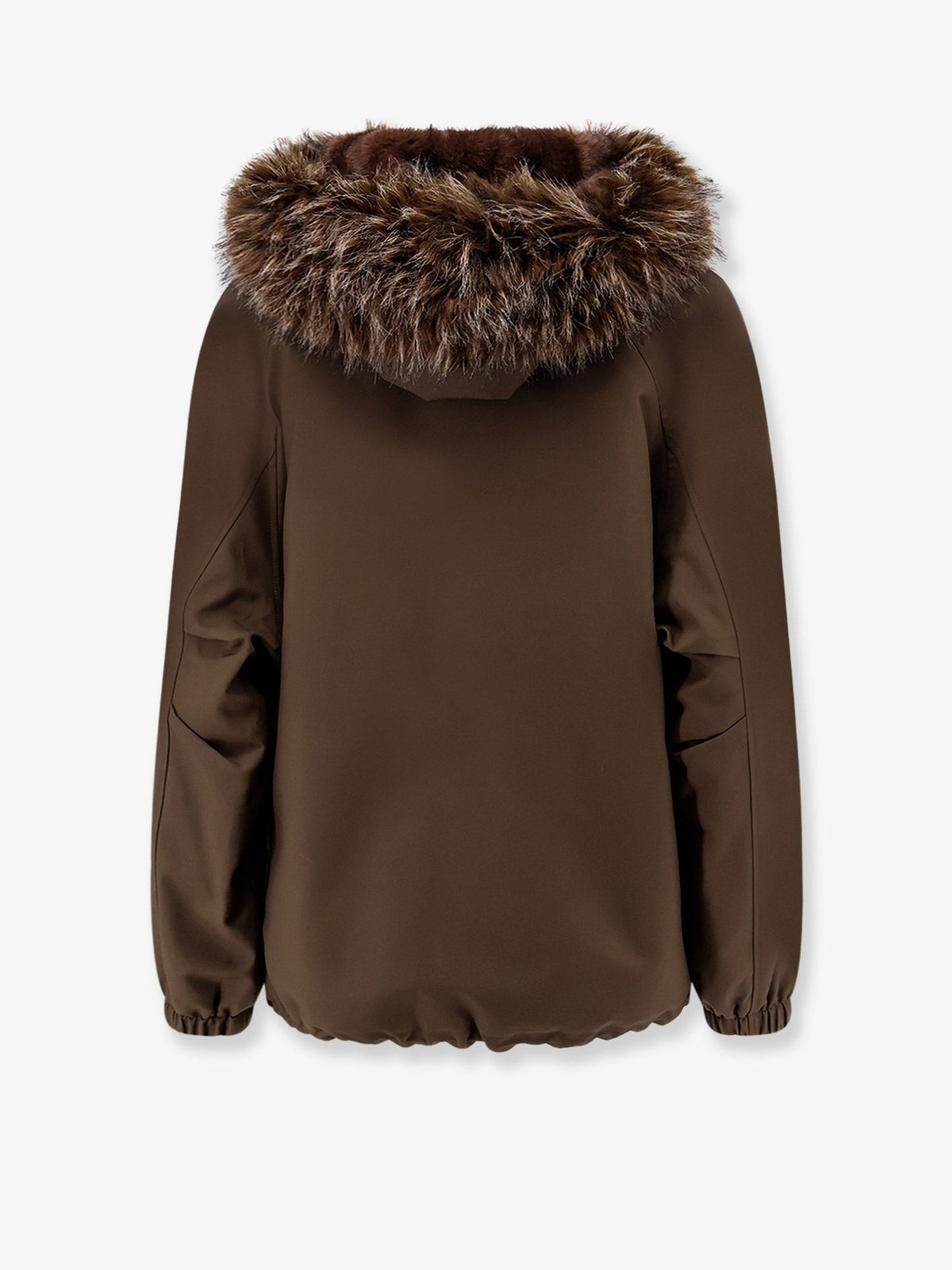Valentini 1972 Women's Reversible Faux Fur Parka Jacket Brown, view 2