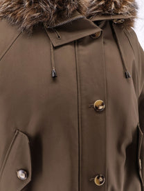 Valentini 1972 Women's Reversible Faux Fur Parka Jacket Brown, view 3