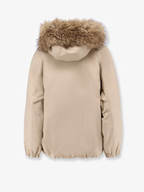 Valentini 1972 Women's Reversible Faux Fur Parka Jacket White, view 2