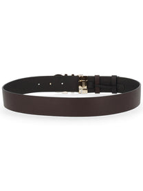Ferragamo Women's Reversible Hooks Belt Brown, view 3