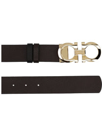 Ferragamo Women's Reversible Hooks Belt Brown, view 2