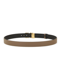 Ferragamo Women's Reversible Hooks Belt Brown
