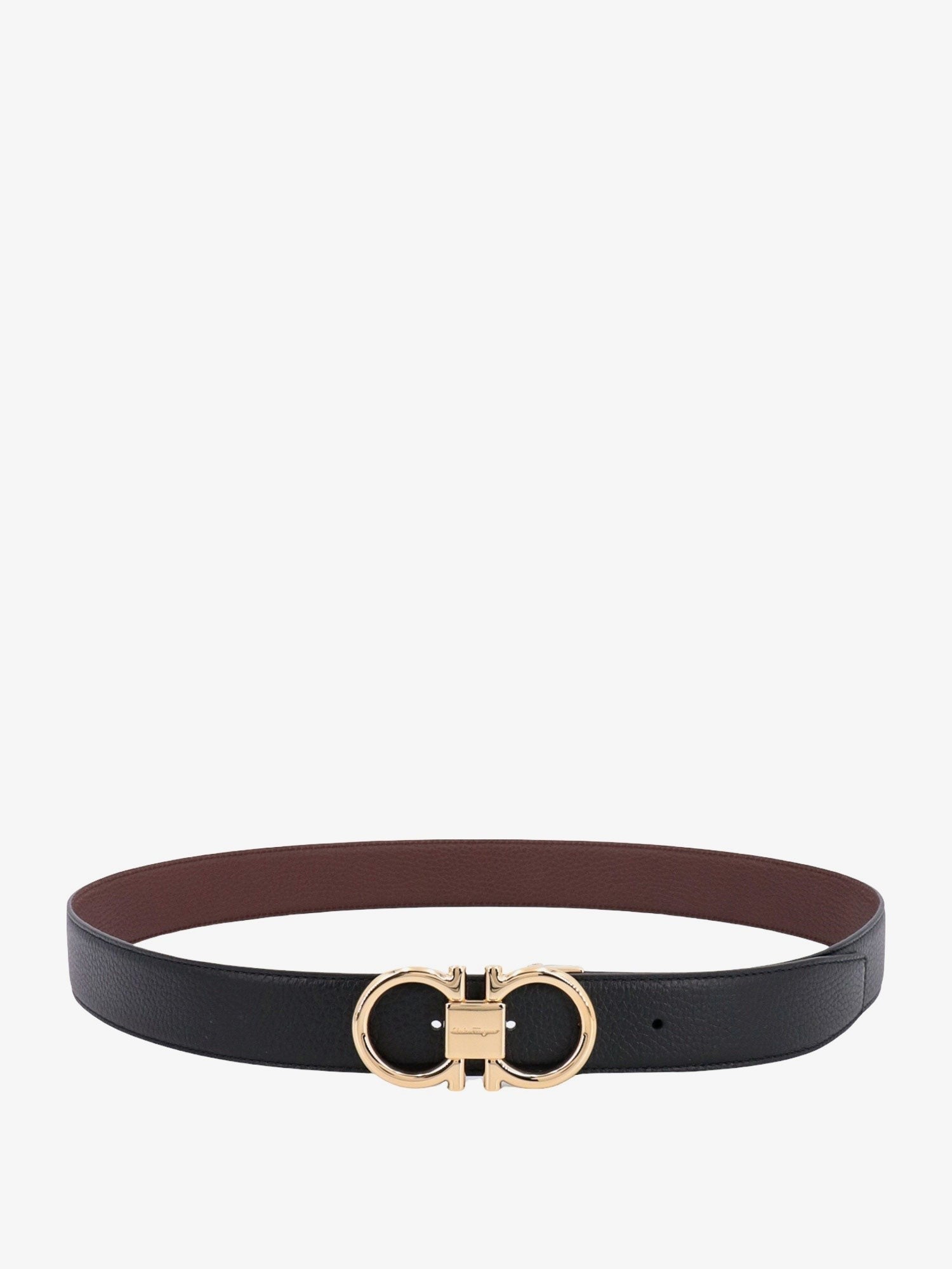 Ferragamo Men's Reversible Leather Belt Black