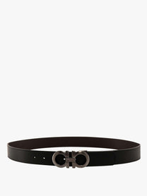 Ferragamo Men's Reversible Leather Belt Black