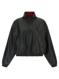 Balenciaga Reversible Leather Jacket Black
