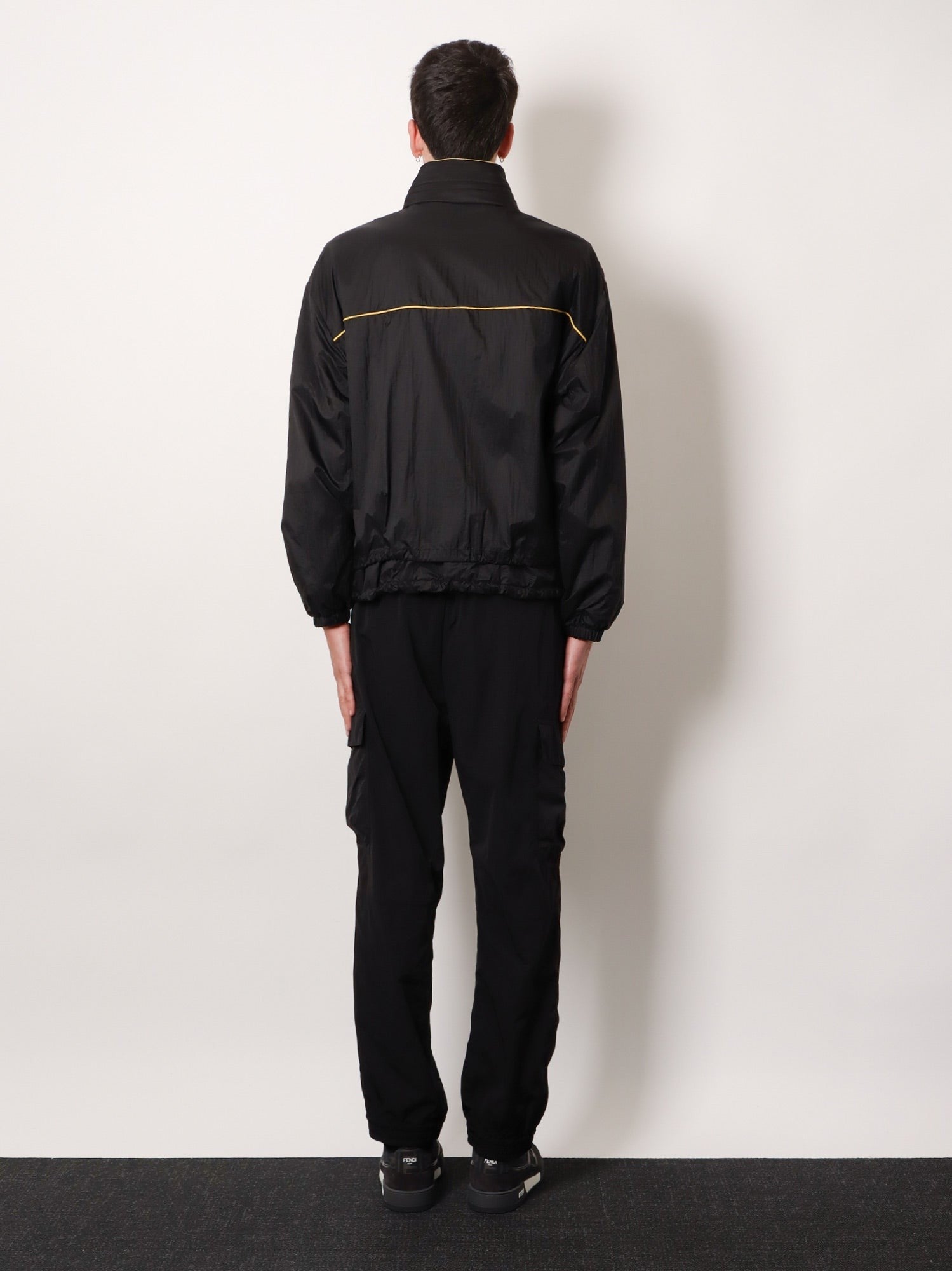 Fendi Men's Reversible Nylon Jacket Black