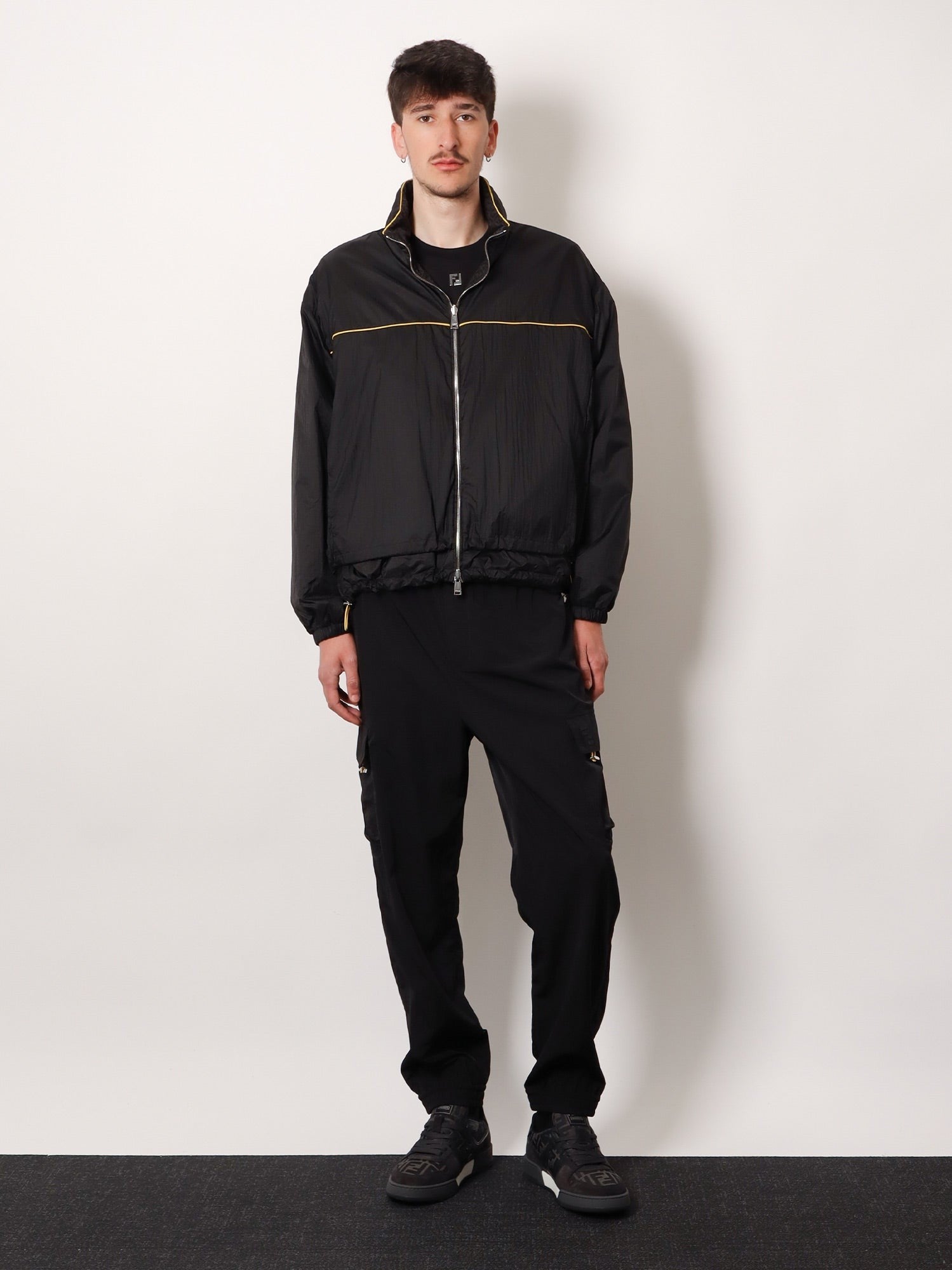 Fendi Men's Reversible Nylon Jacket Black