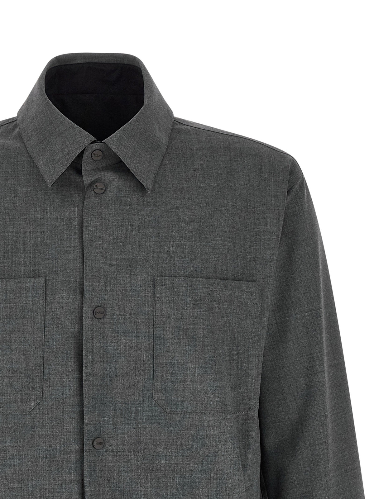 Herno Reversible Overshirt Grey