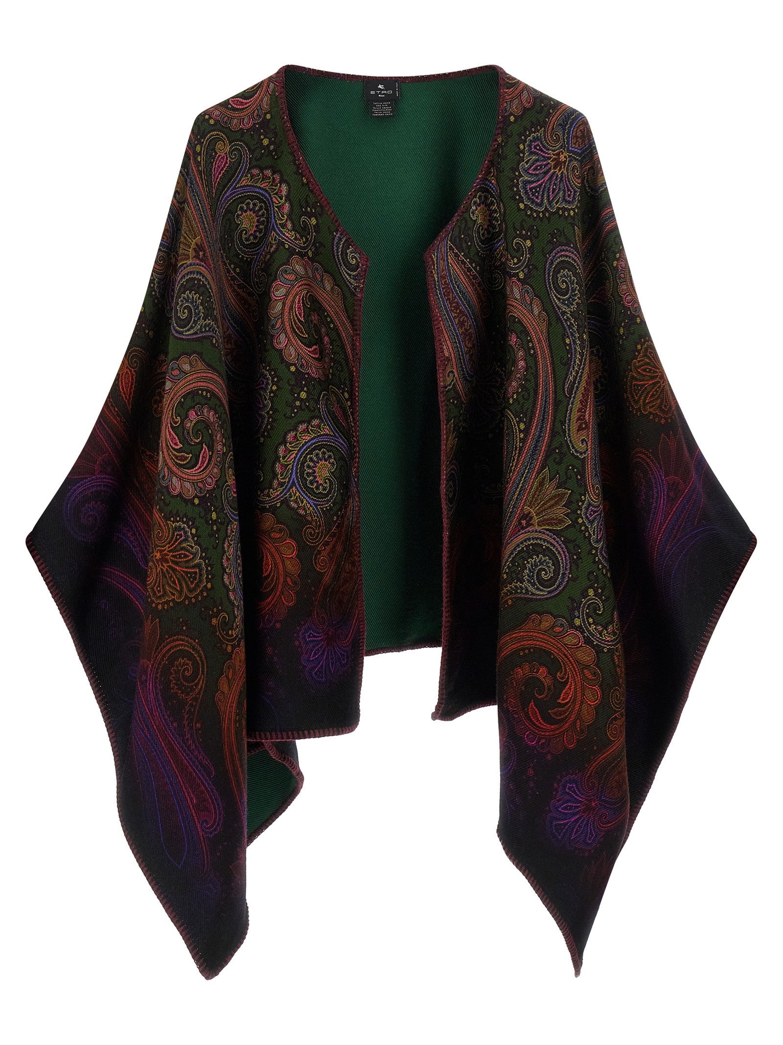ETRO Reversible Paisley Dégradé Cape Gold