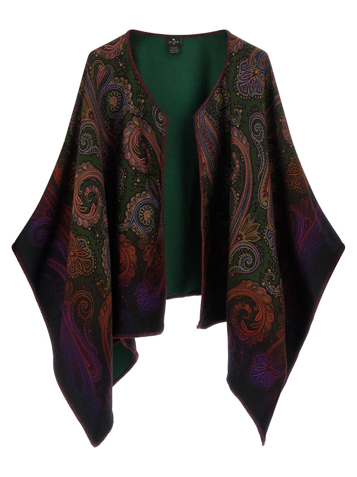 ETRO Reversible Paisley Dégradé Cape Gold