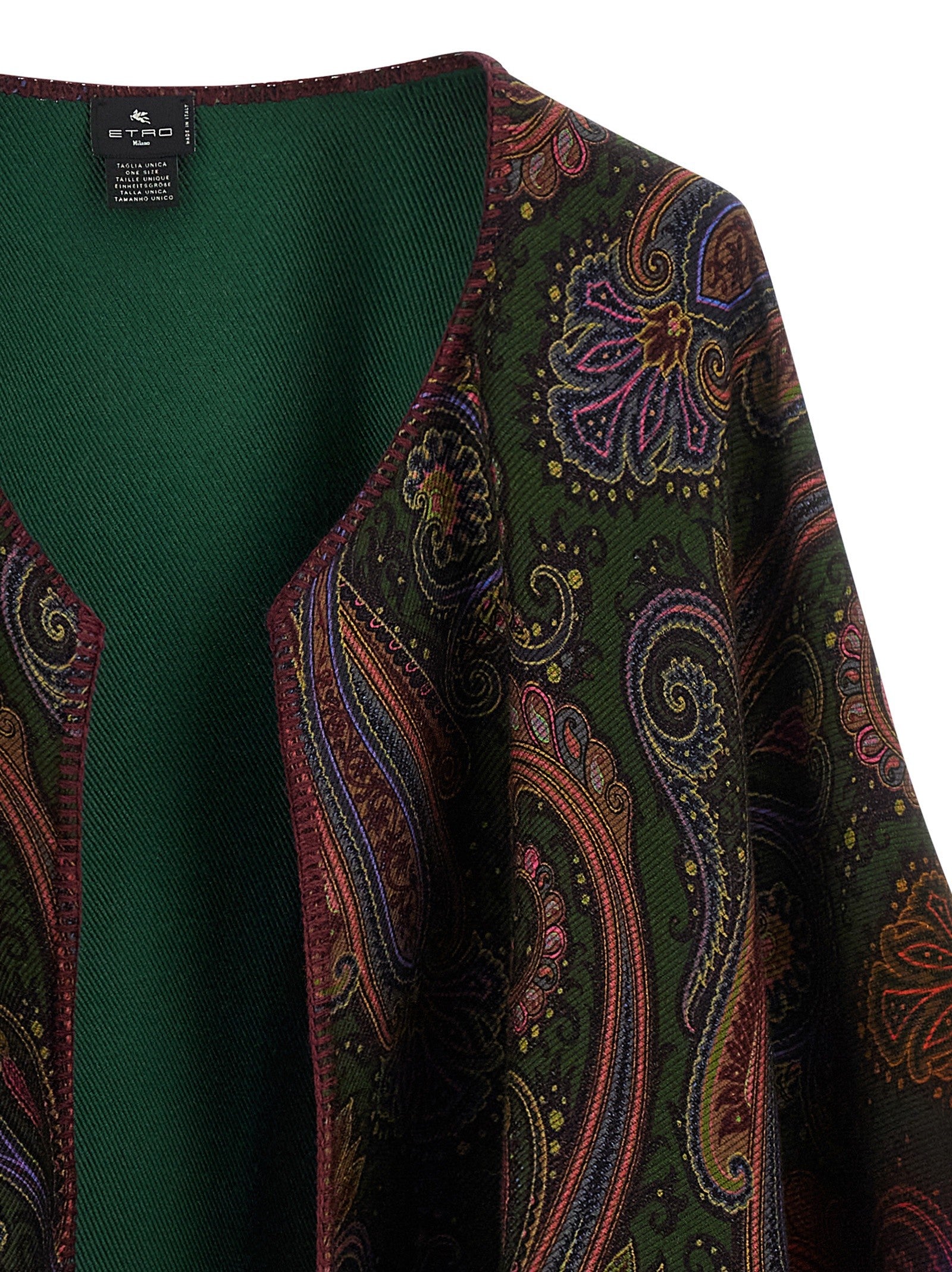 ETRO Reversible Paisley Dégradé Cape Gold