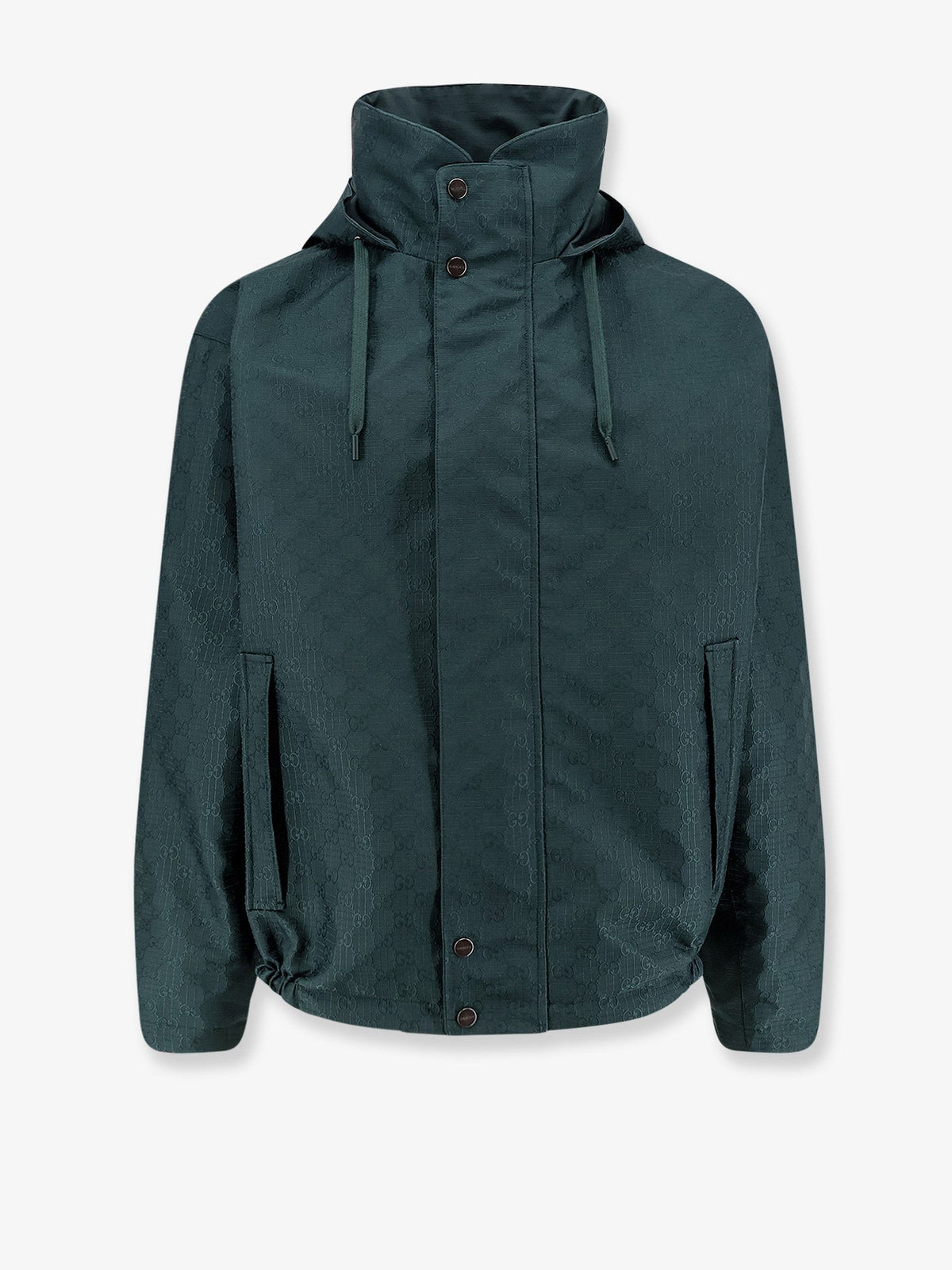 Gucci Men's Reversible Ripstop Cotton Jacket Green, view 5