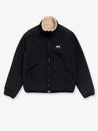 Stussy Men's Reversible Sherpa and Nylon Jacket Beige