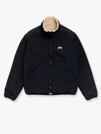 Stussy Men's Reversible Sherpa and Nylon Jacket Beige